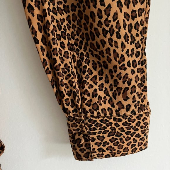 Vintage silk shirt animal print Size medium - Picture 3 of 4